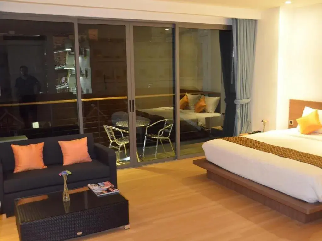 Bed in The Scenery City Hotel Bed in The Scenery City Hotel