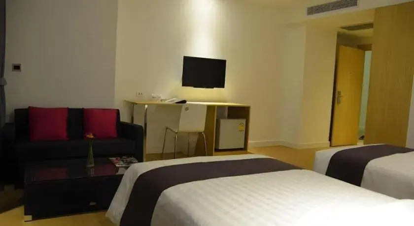 Bed in The Scenery City Hotel Bed in The Scenery City Hotel