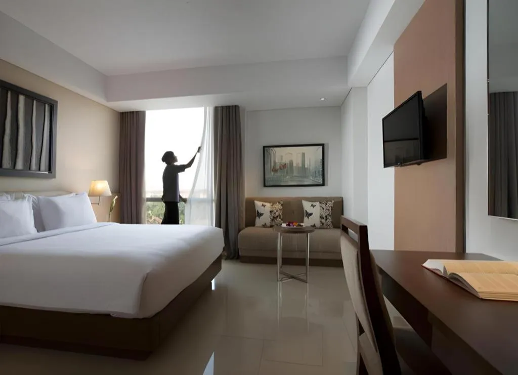 Bed in Hotel Santika Premiere Kota Harapan Indah