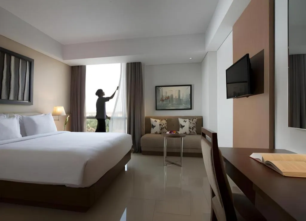 Bed in Hotel Santika Premiere Kota Harapan Indah