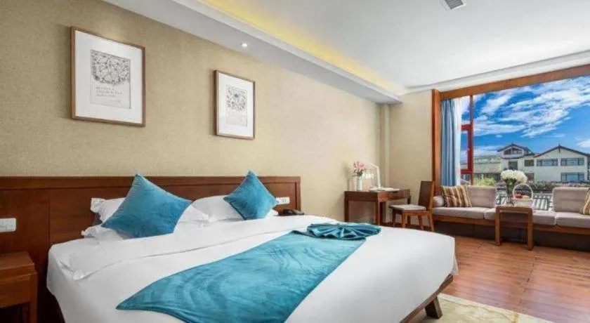 Bed in Lijiang Ziyue Hotel