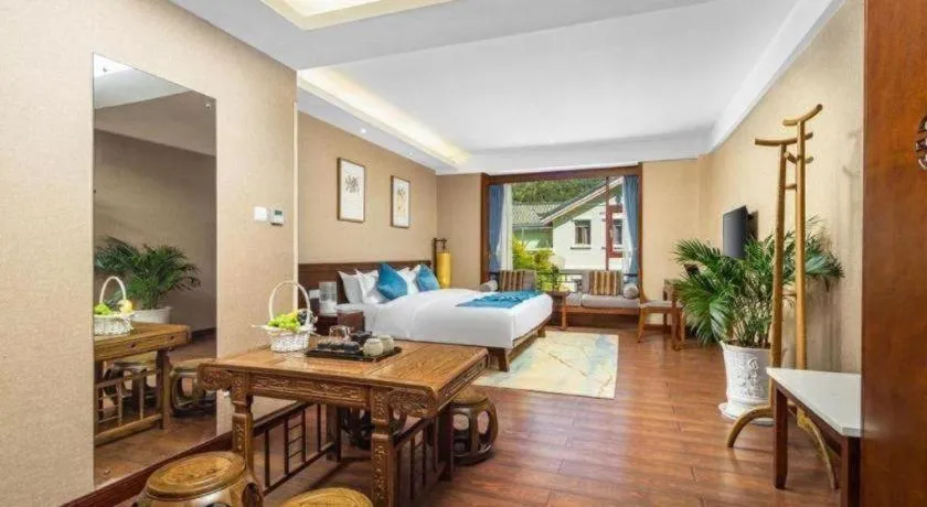 Bed in Lijiang Ziyue Hotel