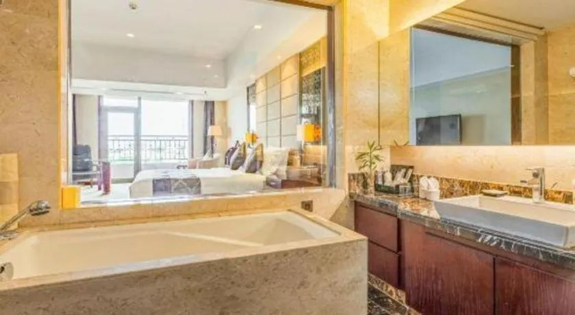 Bed in Blue Horizon International Hotel Gaomi