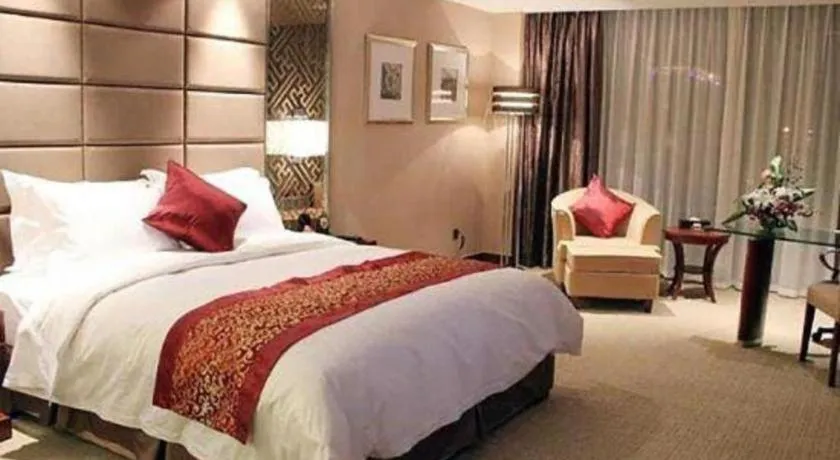 Bed in Blue Horizon International Hotel Gaomi