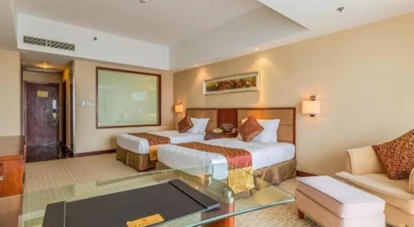 Bed in Blue Horizon International Hotel Gaomi