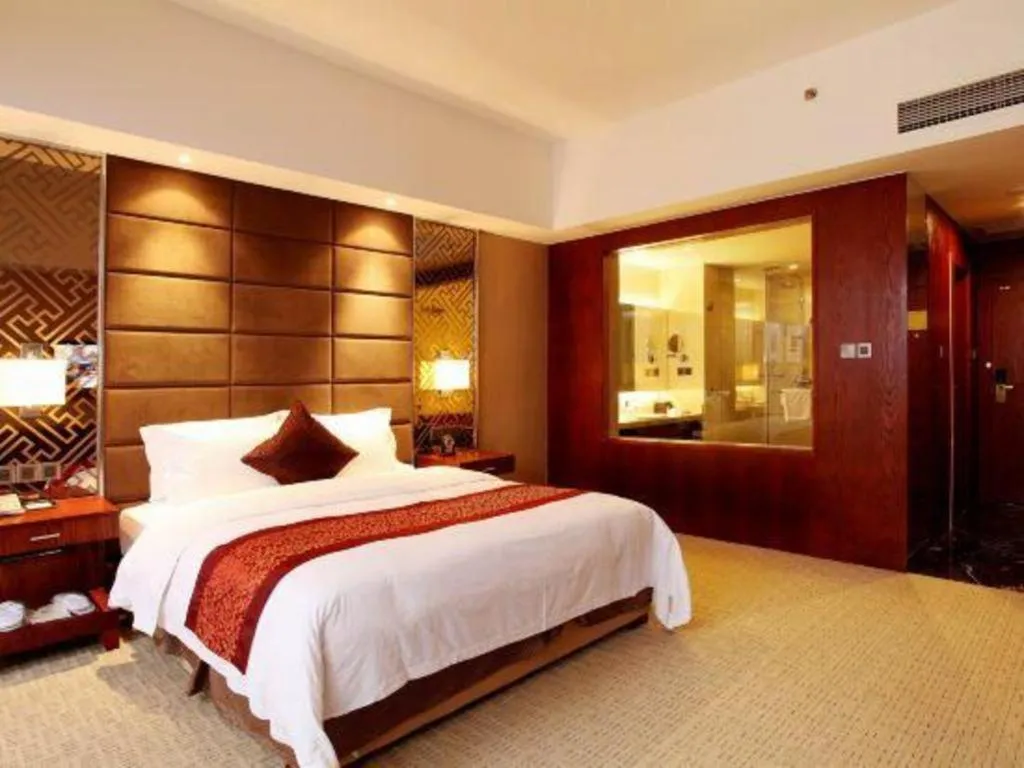 Bed in Blue Horizon International Hotel Gaomi