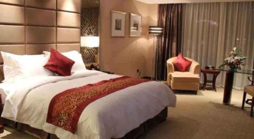 Bed in Blue Horizon International Hotel Gaomi