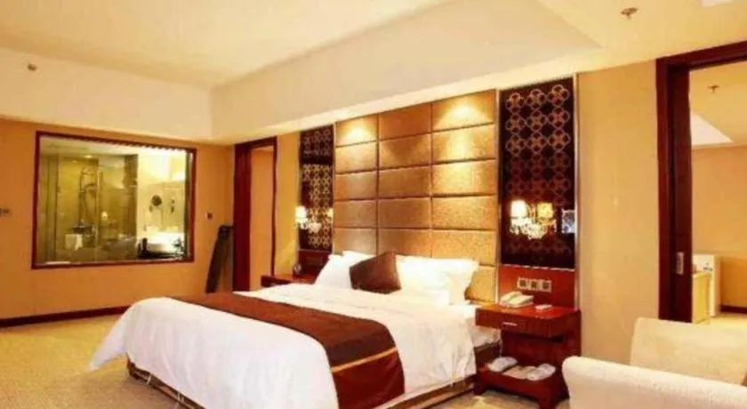 Bed in Blue Horizon International Hotel Gaomi