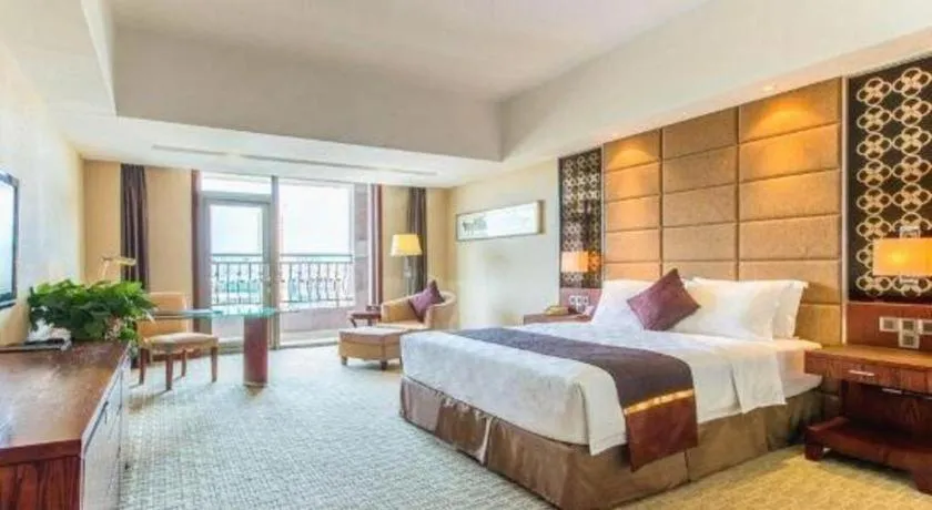 Bed in Blue Horizon International Hotel Gaomi