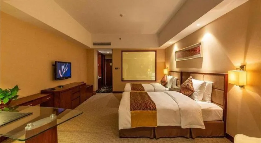 Bed in Blue Horizon International Hotel Gaomi