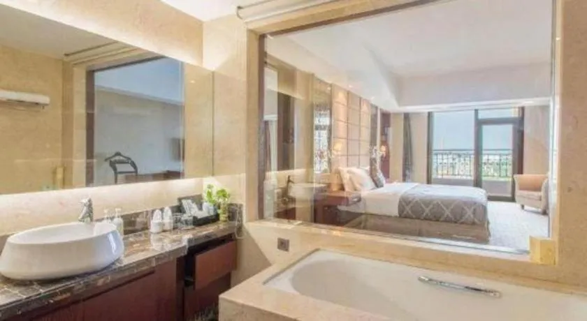 Bed in Blue Horizon International Hotel Gaomi