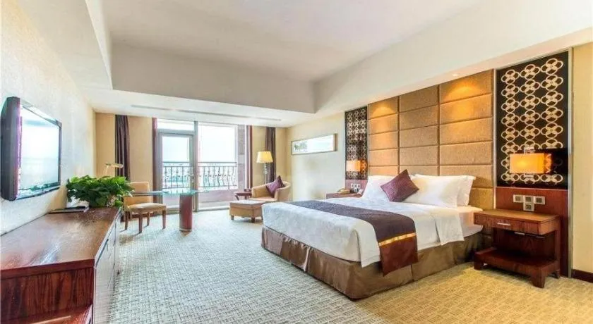 Bed in Blue Horizon International Hotel Gaomi