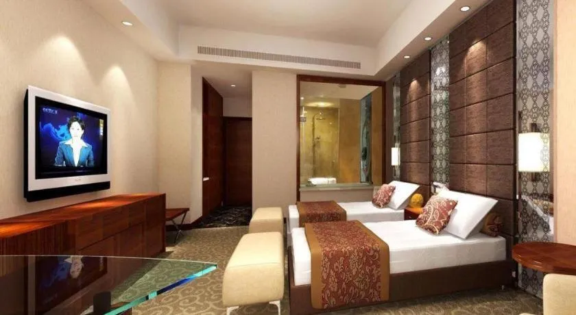 Bed in Blue Horizon International Hotel Gaomi