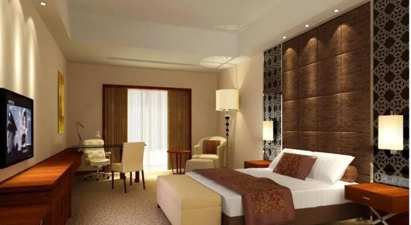 Bed in Blue Horizon International Hotel Gaomi