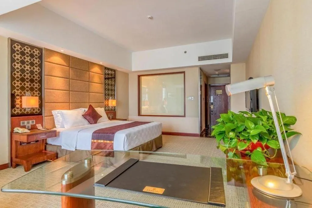 Bed in Blue Horizon International Hotel Gaomi