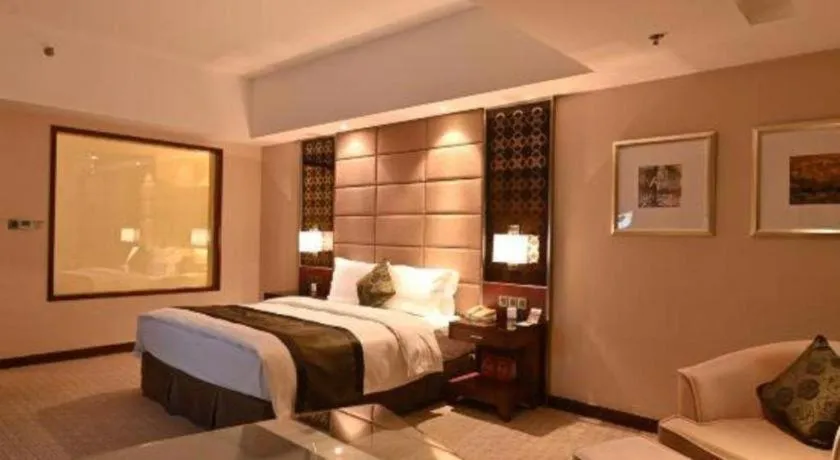 Bed in Blue Horizon International Hotel Gaomi