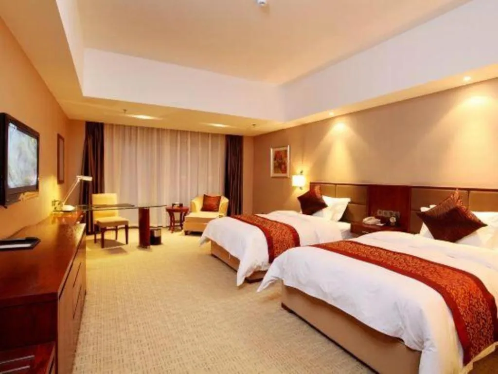 Bed in Blue Horizon International Hotel Gaomi