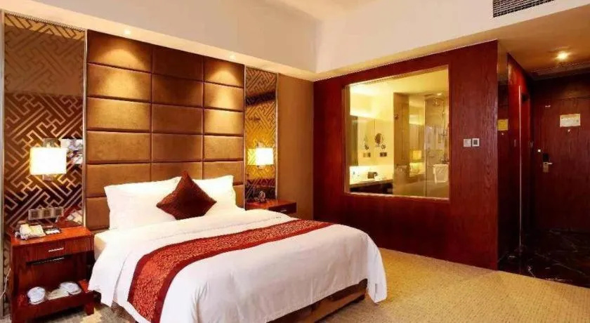 Bed in Blue Horizon International Hotel Gaomi