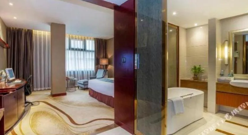 Bed in Quanzhou Jinjiang Hollyston Hotel