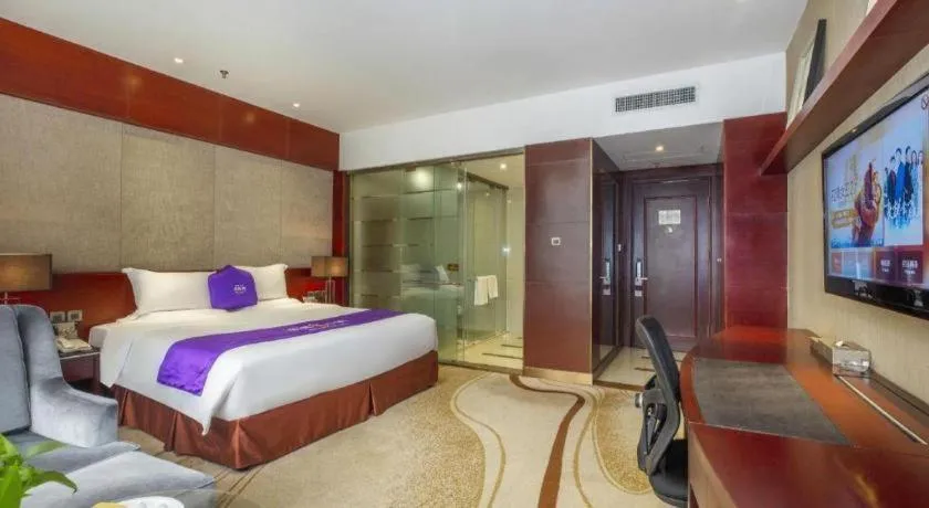 Bed in Quanzhou Jinjiang Hollyston Hotel