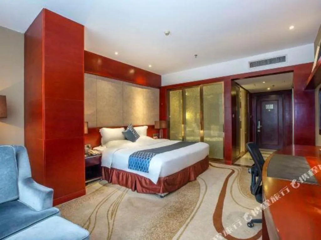 Bed in Quanzhou Jinjiang Hollyston Hotel