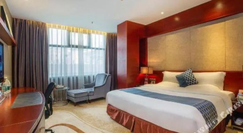 Bed in Quanzhou Jinjiang Hollyston Hotel