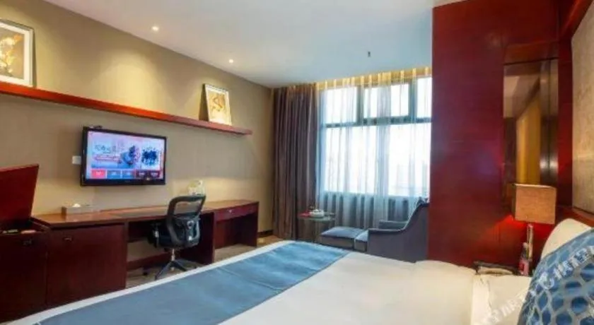 Bed in Quanzhou Jinjiang Hollyston Hotel