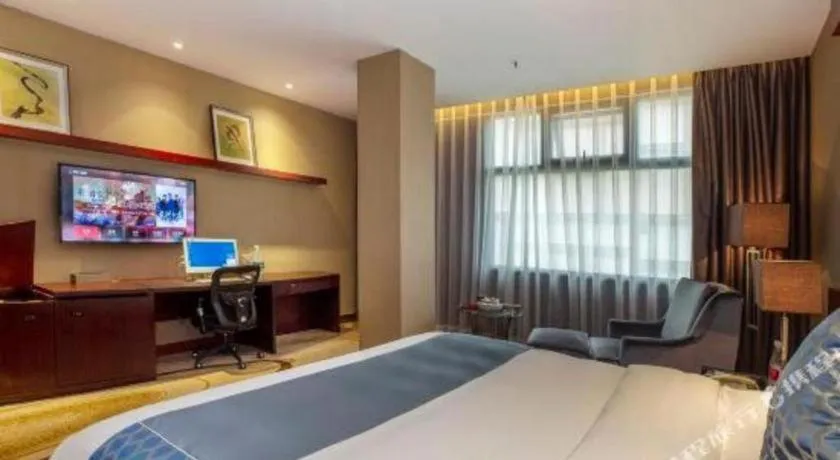 Bed in Quanzhou Jinjiang Hollyston Hotel