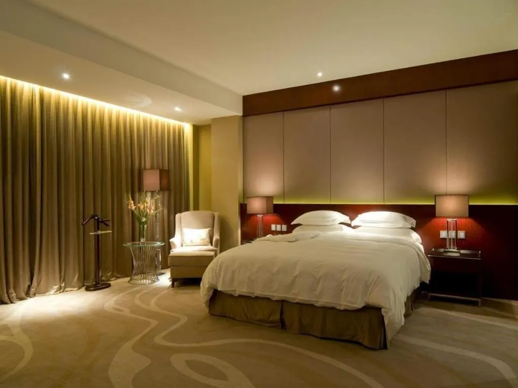 Bed in Quanzhou Jinjiang Hollyston Hotel