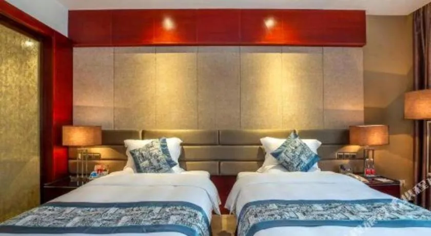 Bed in Quanzhou Jinjiang Hollyston Hotel