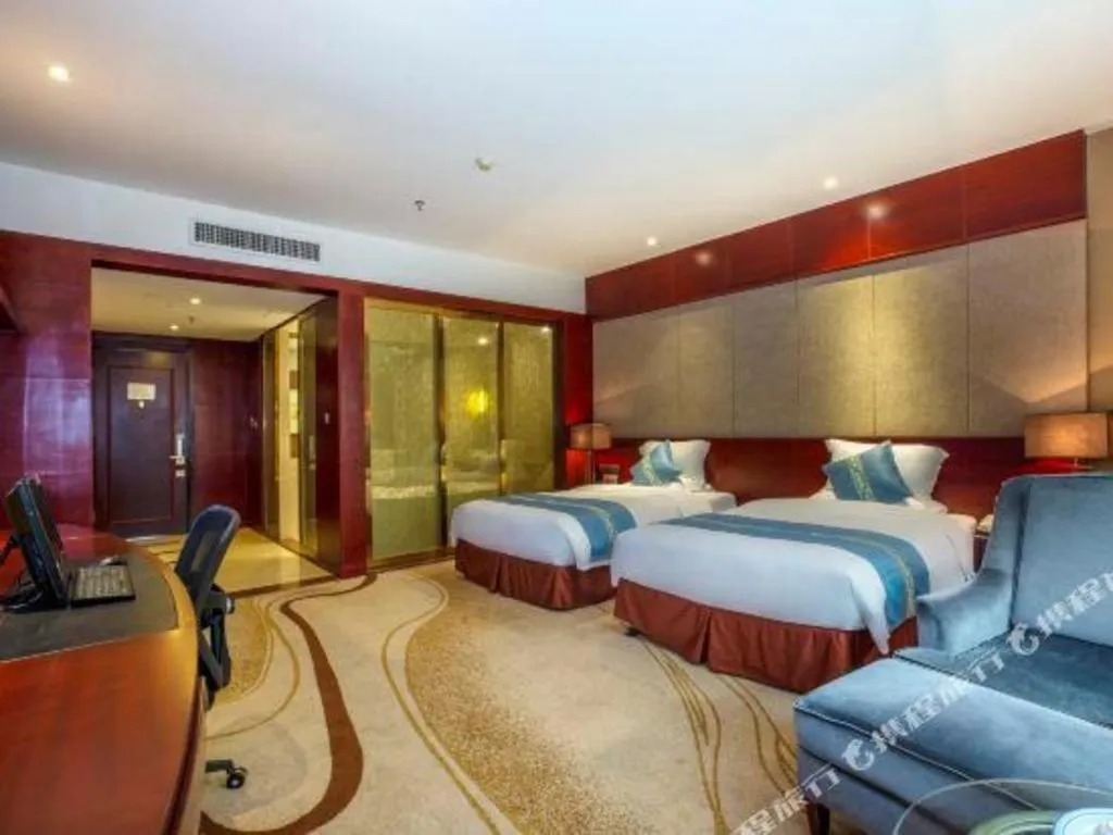 Bed in Quanzhou Jinjiang Hollyston Hotel