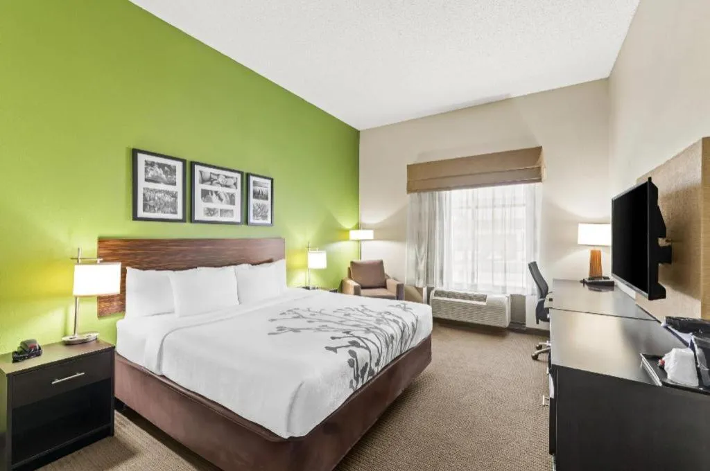 Bed in Sleep Inn & Suites Dripping Springs - Austin Area