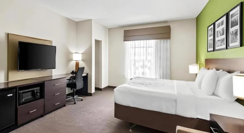 Bed in Sleep Inn & Suites Dripping Springs - Austin Area