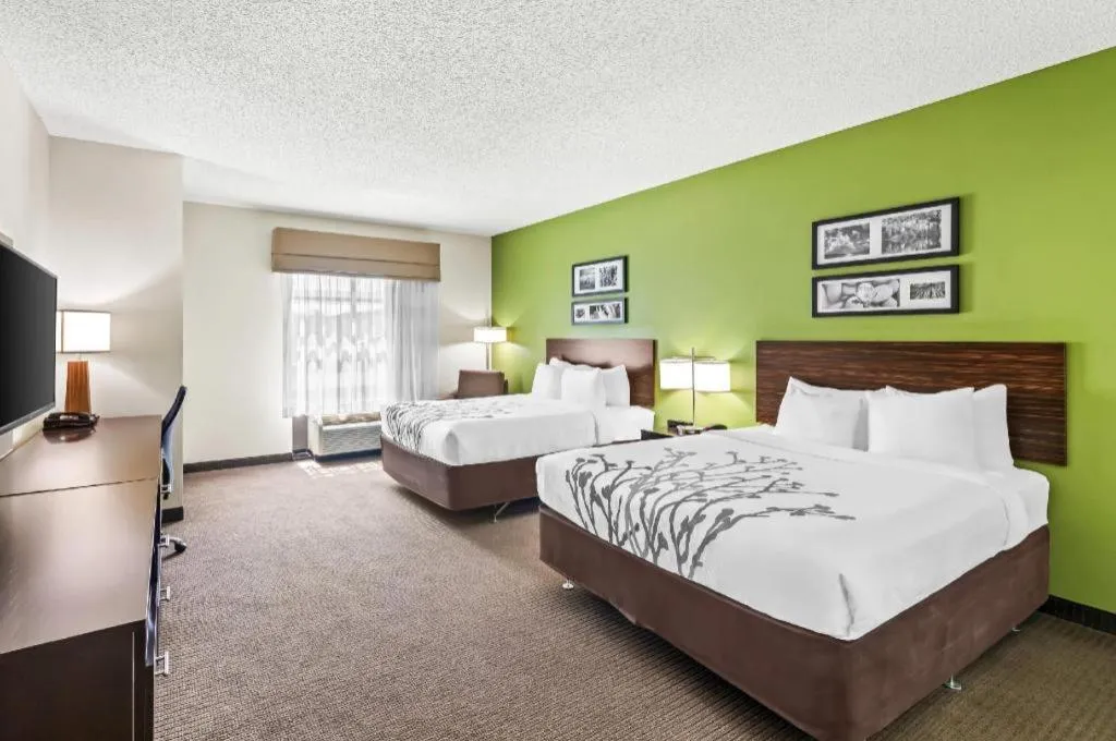 Bed in Sleep Inn & Suites Dripping Springs - Austin Area
