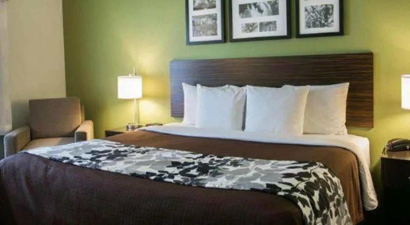 Bed in Sleep Inn & Suites Dripping Springs - Austin Area