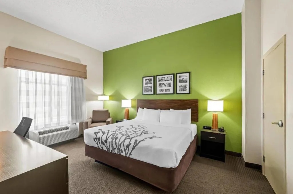 Bed in Sleep Inn & Suites Dripping Springs - Austin Area