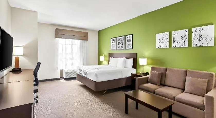 Bed in Sleep Inn & Suites Dripping Springs - Austin Area