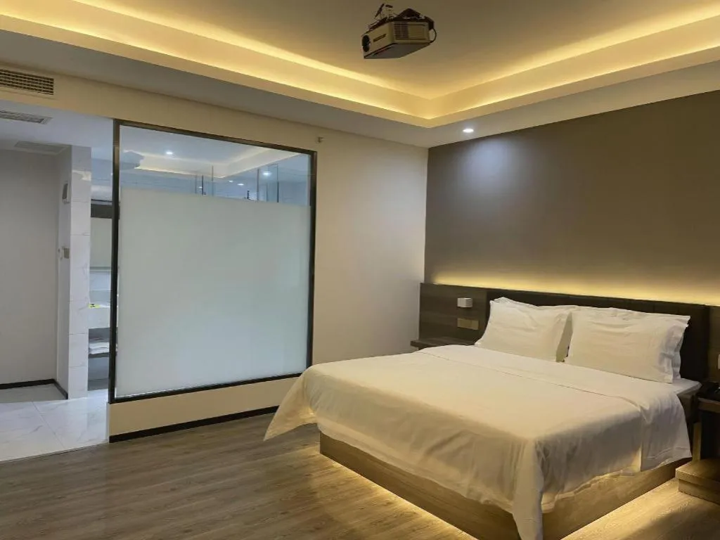 Bed in 7 Days Inn Fucheng Wu Gongci Gaodeng East Street Binjiang Road