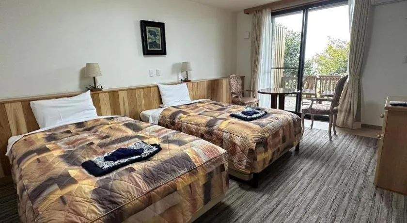 Bed in Kirishima Onsen Ryokojin Sanso