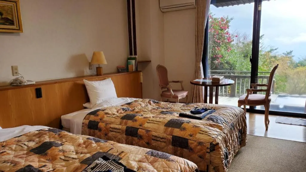 Bed in Kirishima Onsen Ryokojin Sanso