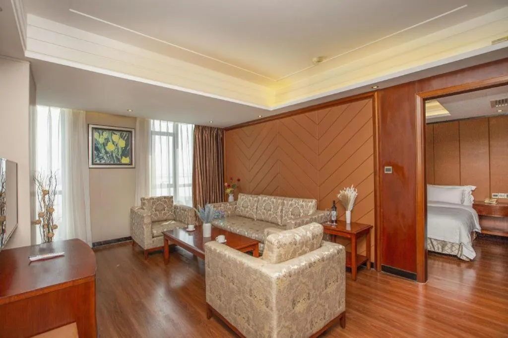 Bed in Auspicious Hotel