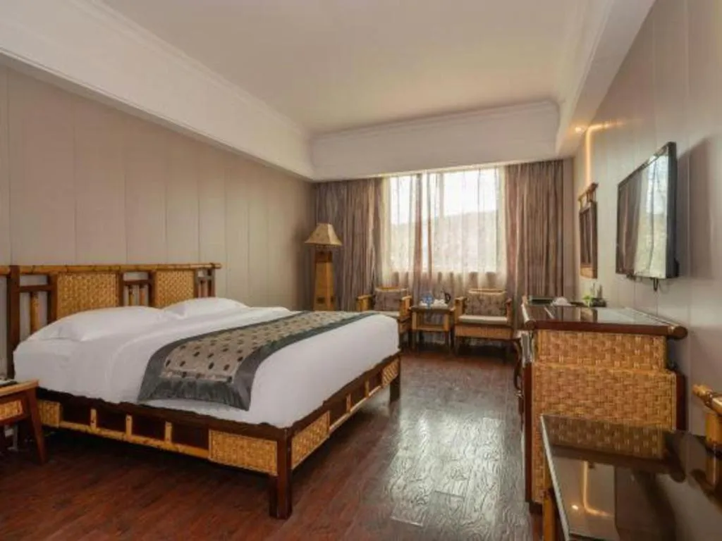 Bed in Fuzhou Chuanjie Hotspring and Golf Club Hotel