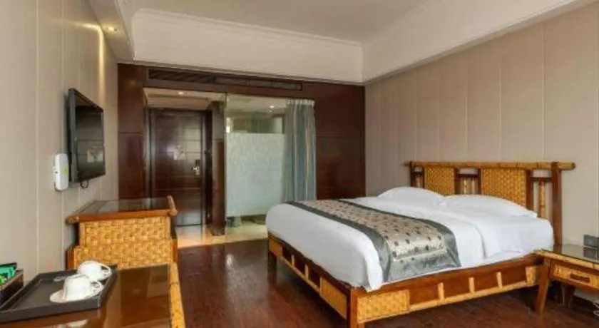 Bed in Fuzhou Chuanjie Hotspring and Golf Club Hotel