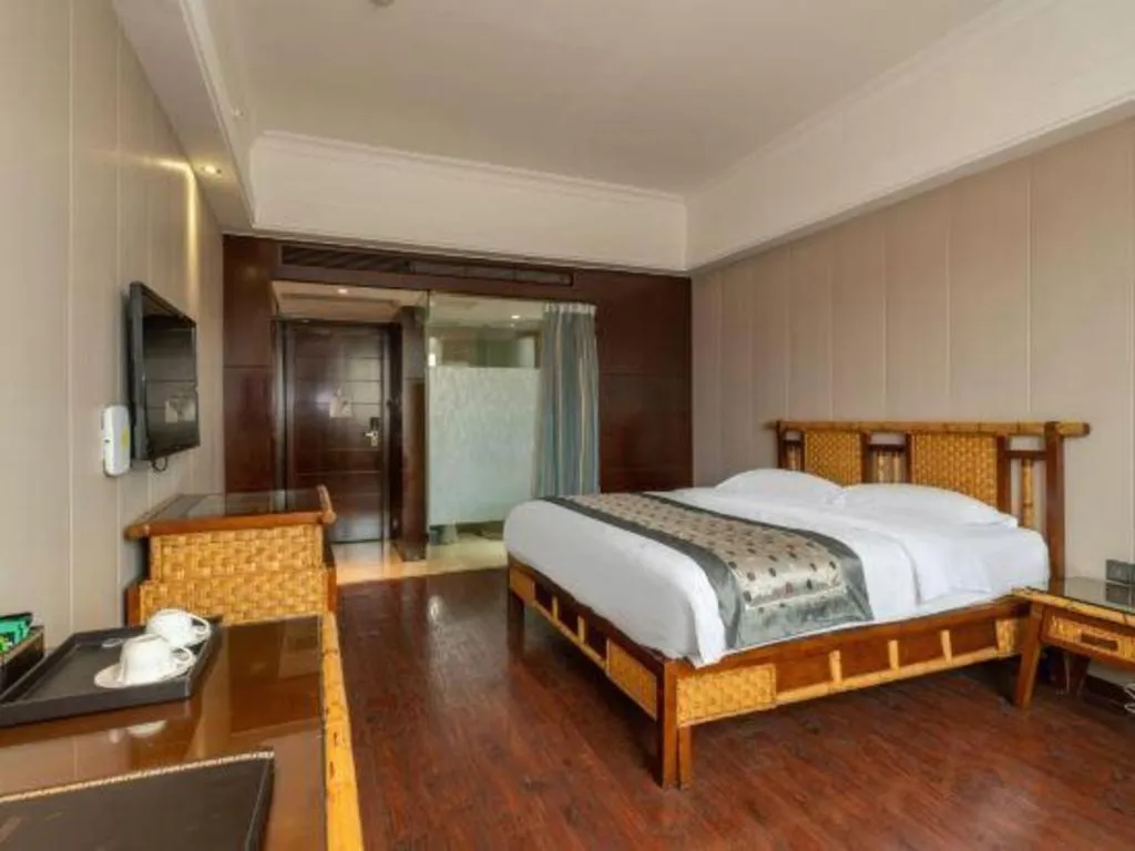 Bed in Fuzhou Chuanjie Hotspring and Golf Club Hotel