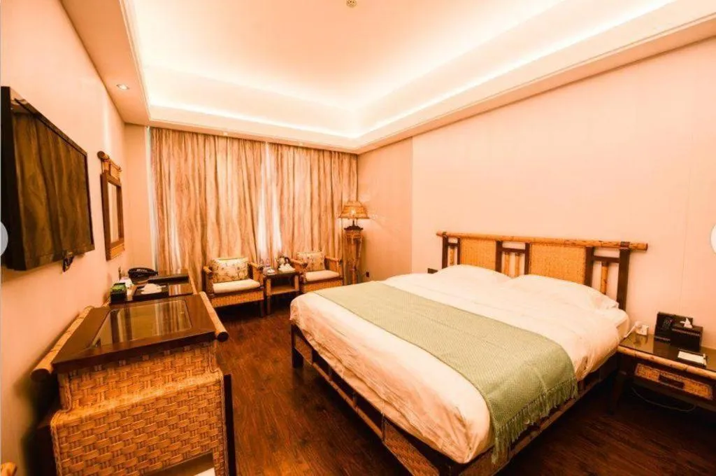 Bed in Fuzhou Chuanjie Hotspring and Golf Club Hotel