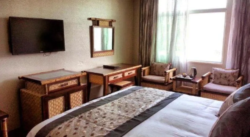 Bed in Fuzhou Chuanjie Hotspring and Golf Club Hotel