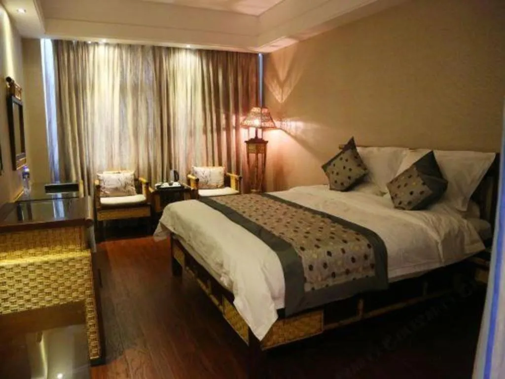 Bed in Fuzhou Chuanjie Hotspring and Golf Club Hotel