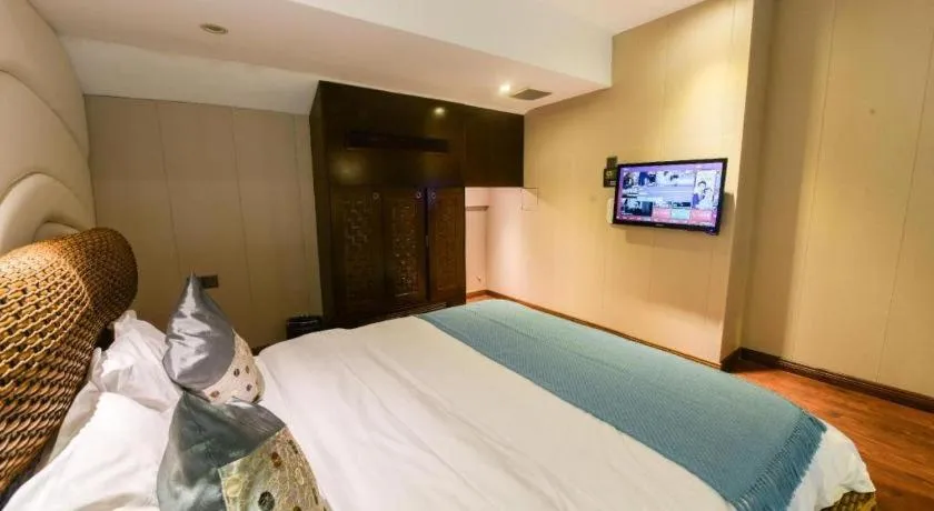 Bed in Fuzhou Chuanjie Hotspring and Golf Club Hotel