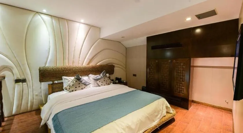 Bed in Fuzhou Chuanjie Hotspring and Golf Club Hotel