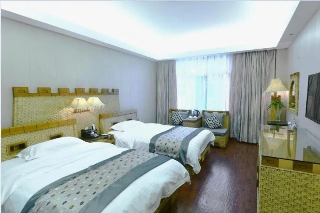 Bed in Fuzhou Chuanjie Hotspring and Golf Club Hotel
